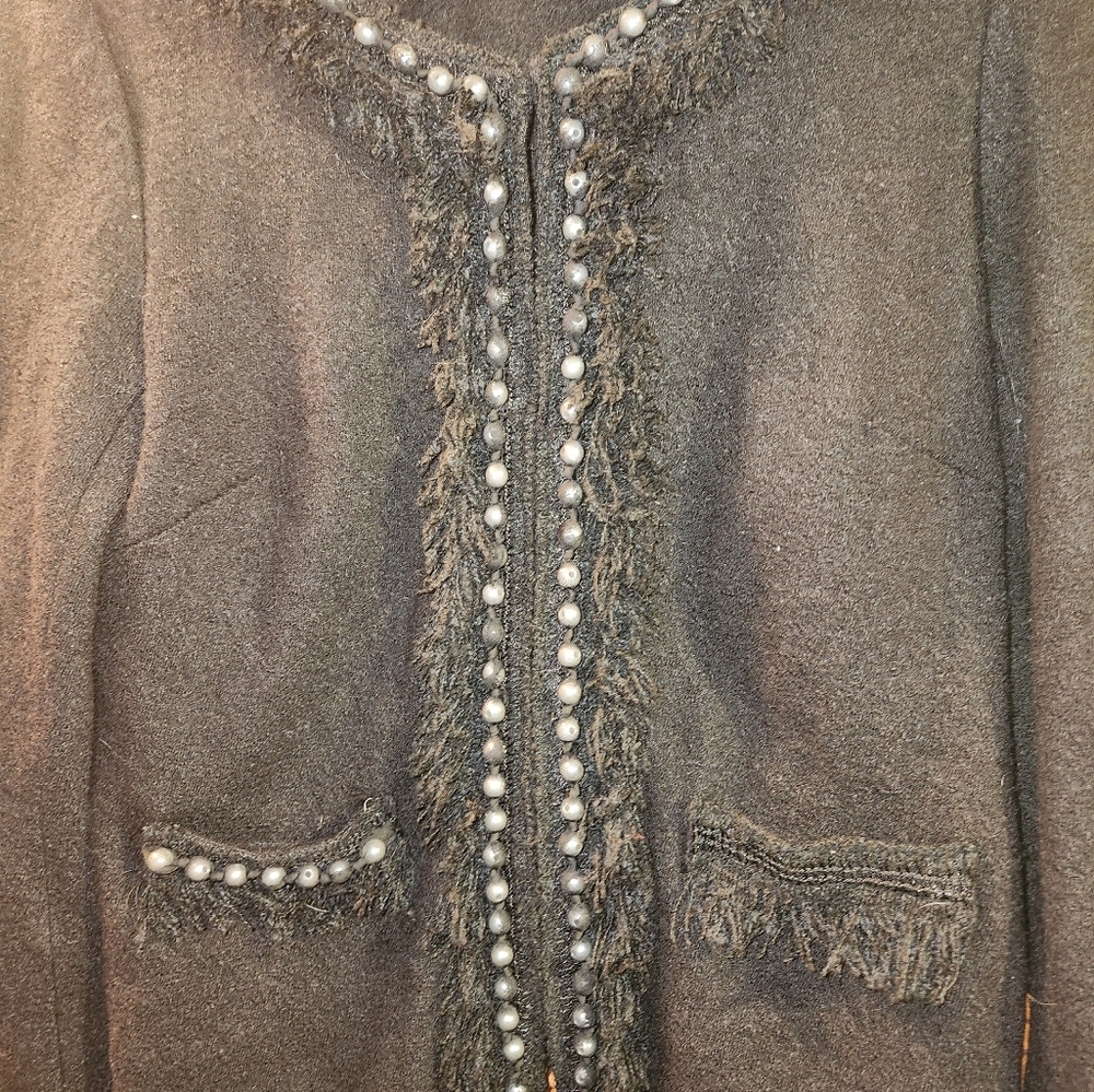 💓 3/$15 ECI New York Size Medium Black Jacket - Picture 5 of 12